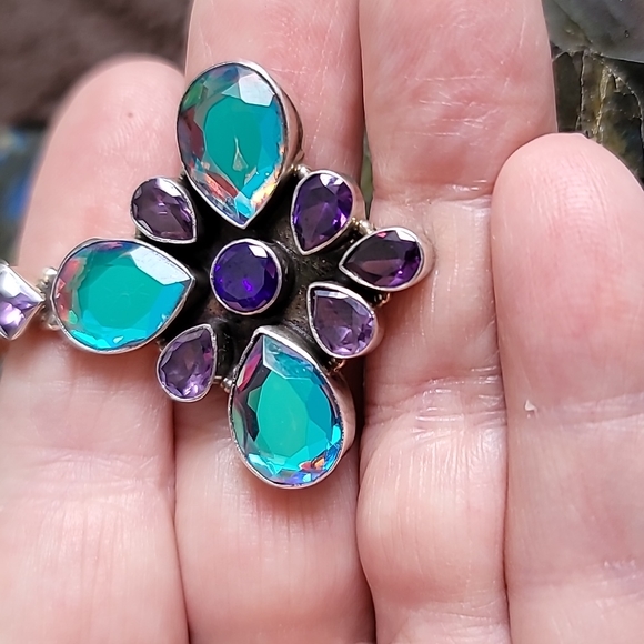 Sterling Statement Necklace - Picture 4 of 9